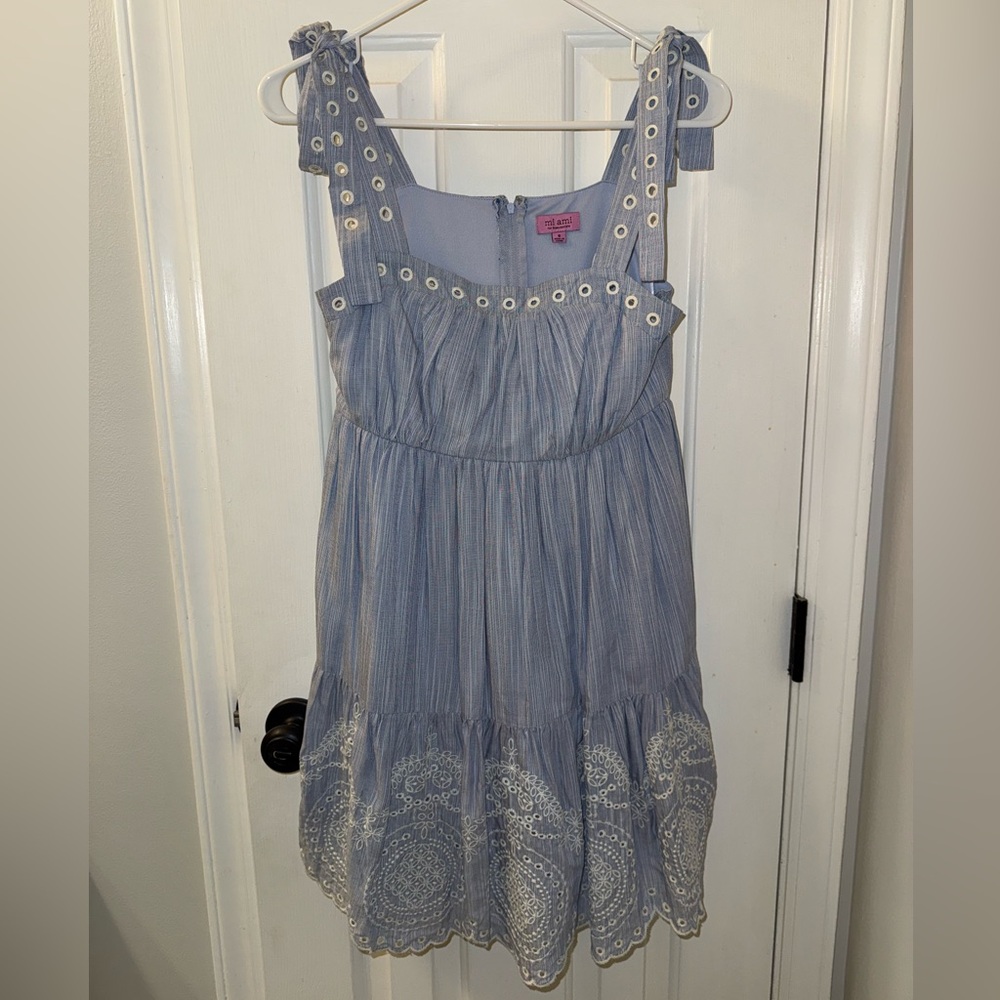 Miami Blue and White Dress